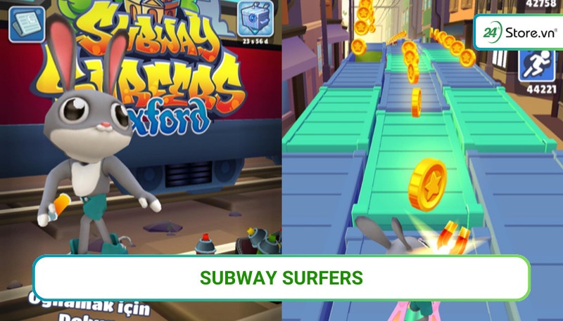 những tựa game hay trên iphone Subway Surfers