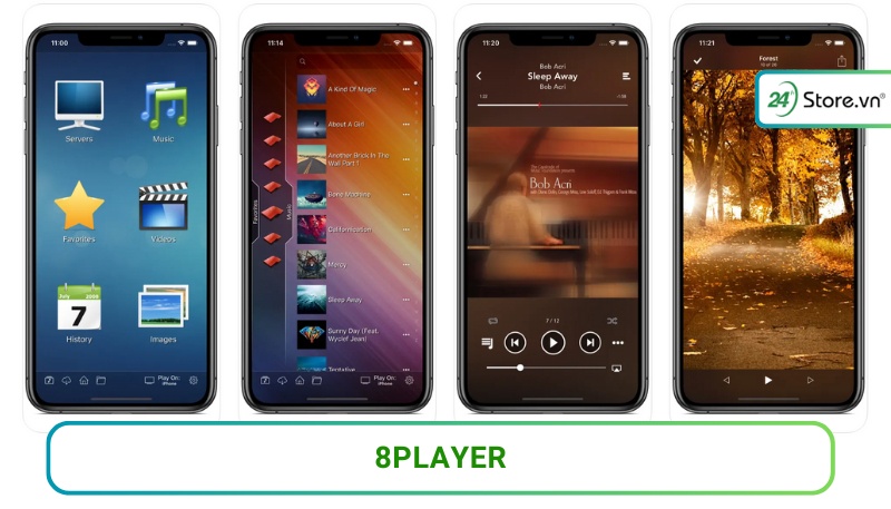 8player phần mềm xem phim ios