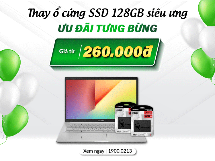 sửa chữa thay ssd máy tính laptop