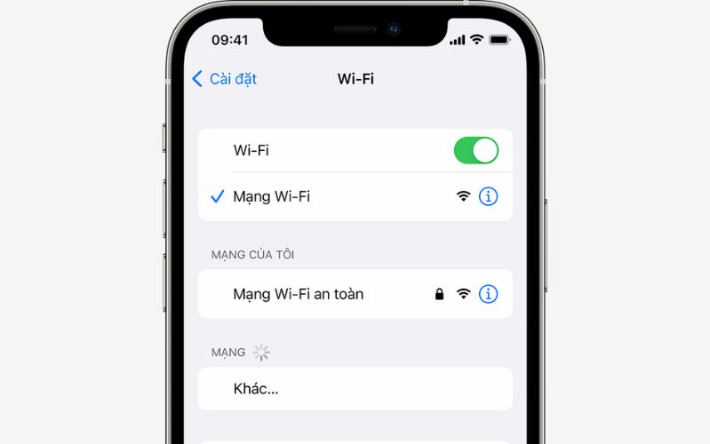 Kiểm tra kết nối Wifi của iPhone 14 256GB cũ.