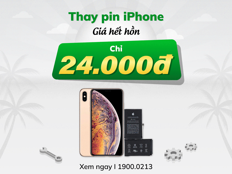 Thay pin iphone giá 24.000đ