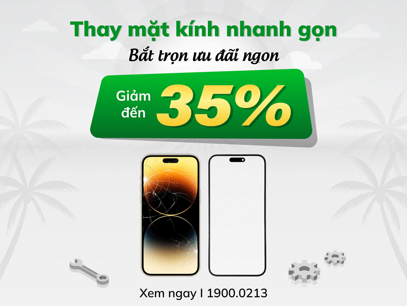 thay mặt kính iPhone