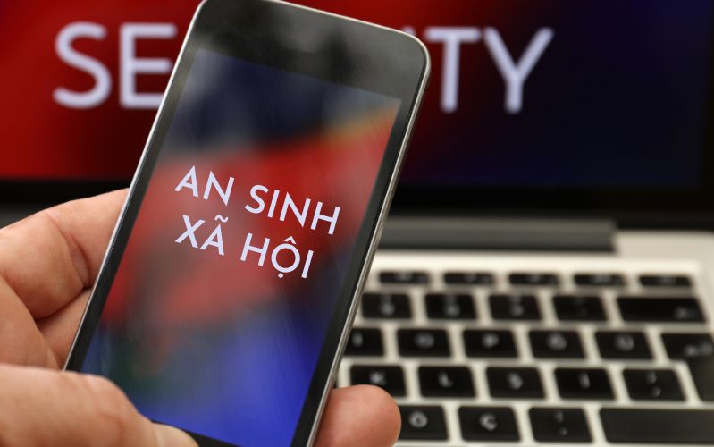 cách nhận tiền an sinh xã hội trên VNeID