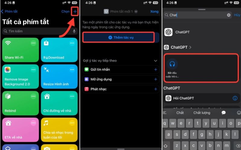 thay thế siri bằng chatgpt-4o trên iphone
