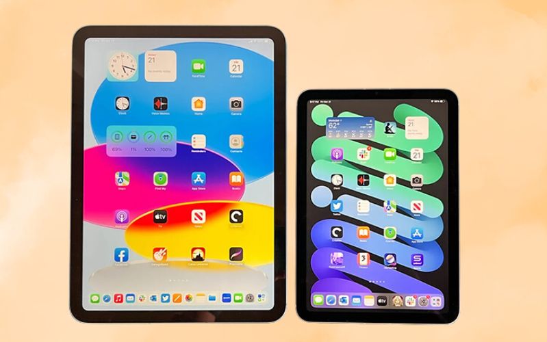 so sánh ipad gen 10 và ipad mini 6