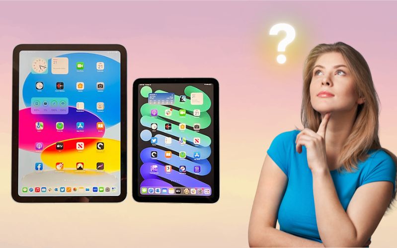 so sánh ipad gen 10 và ipad mini 6