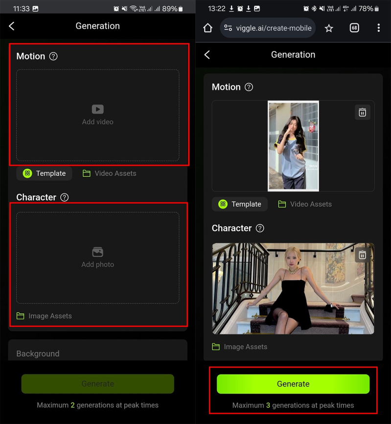Cách dùng Viggle AI để Tải ảnh và điệu nhảy lên