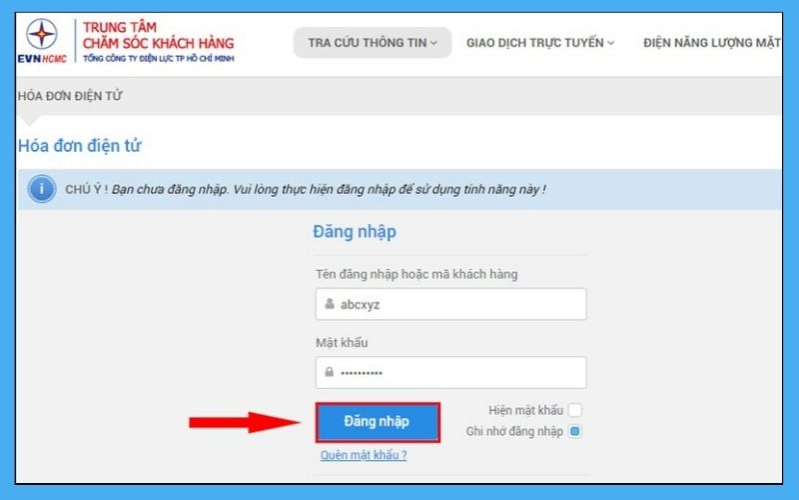 cách tra cứu số điện tiêu thụ xem tiền điện hàng ngày trên trang web