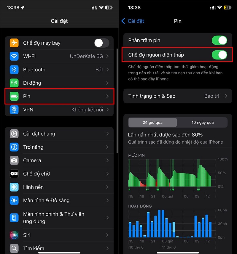 Kích hoạt chế độ tiết kiệm pin trên iPhone