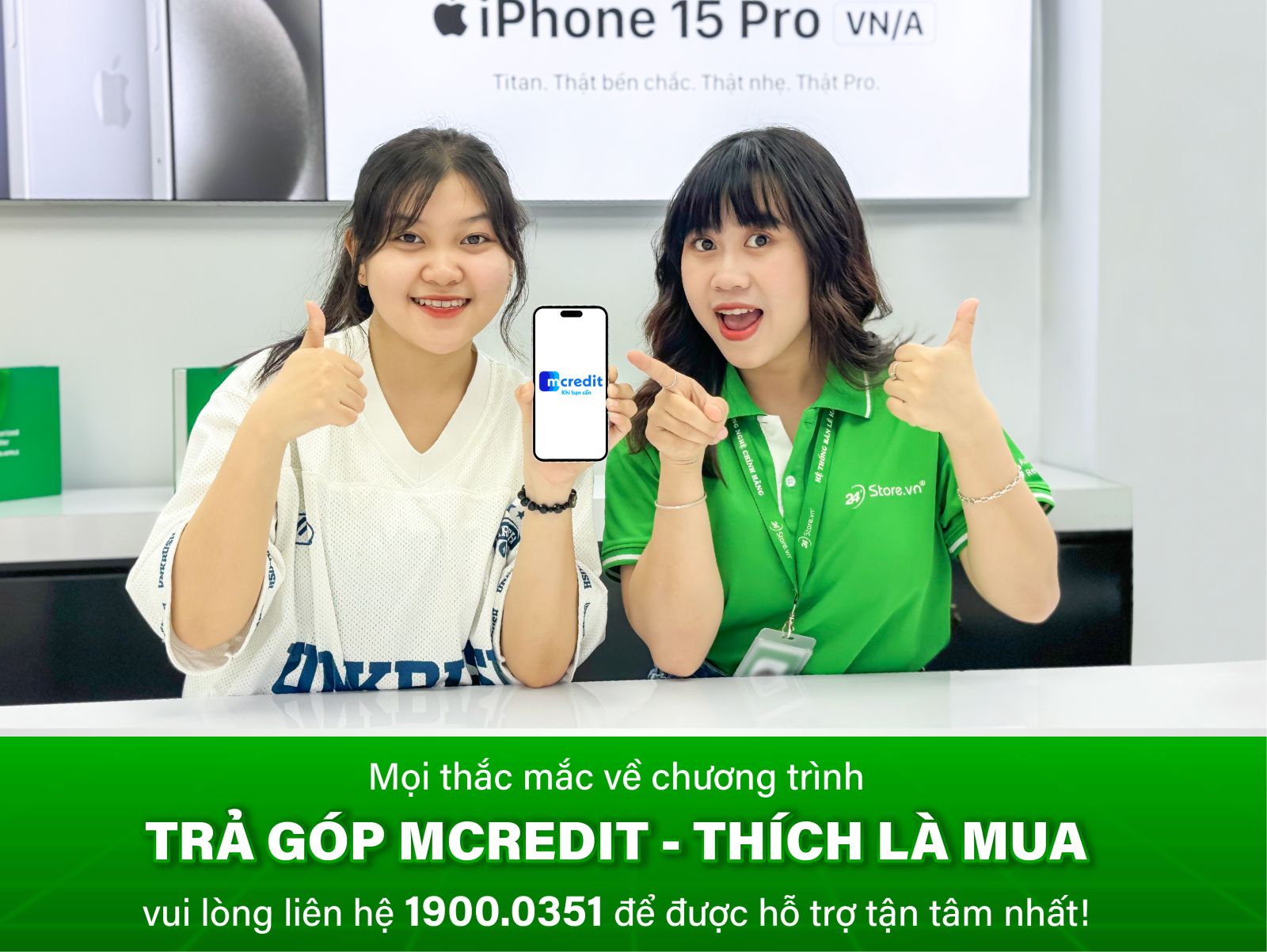 Trả góp Mcredit - Thích là mua Lãi suất 0%