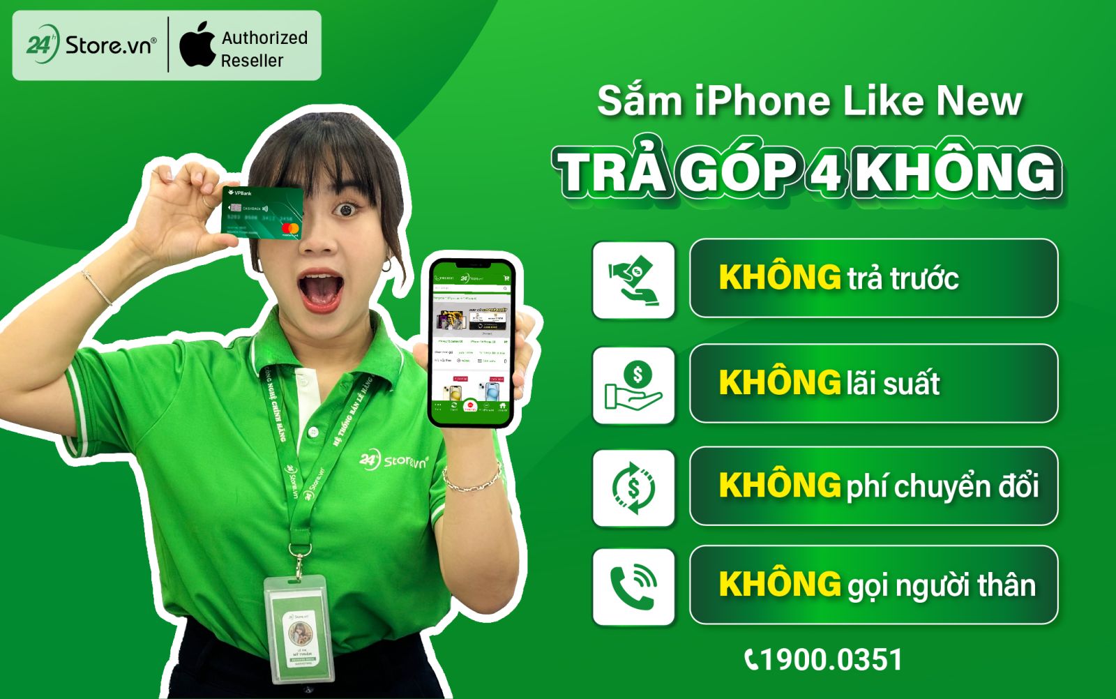 Sắm iPhone Like New cực dễ với trả góp 4 KHÔNG cực mê