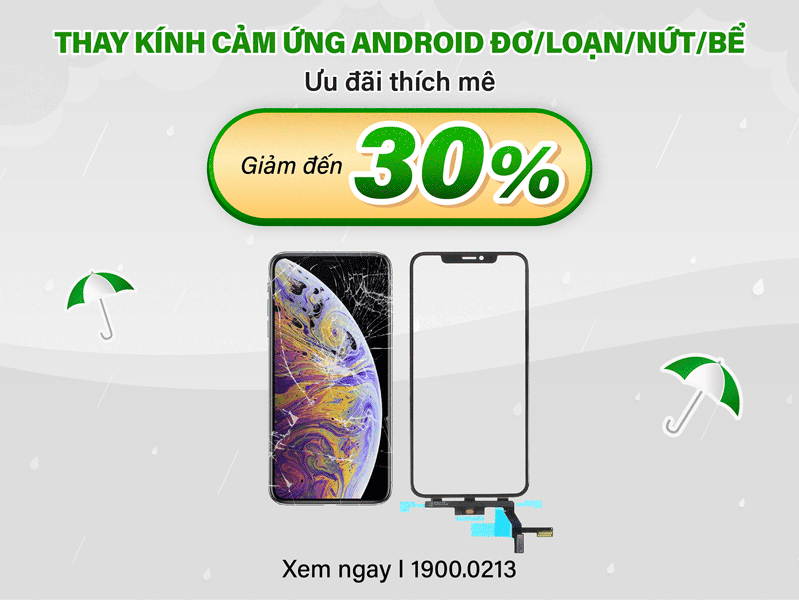 thay kính cảm ứng điện thoại android