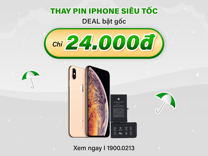 thay pin iphone đồng giá 24 ngàn