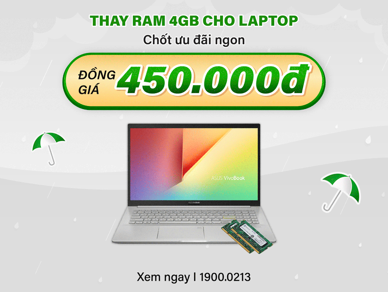 thay ram giá 450.000đ