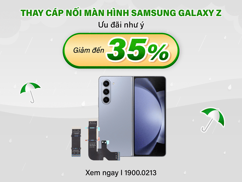 thay cáp nối màn hình samsung galaxy z