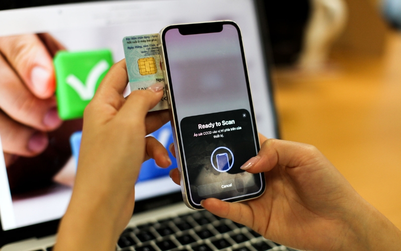 Cách quét NFC CCCD để xác thực sinh trắc học trên iPhone