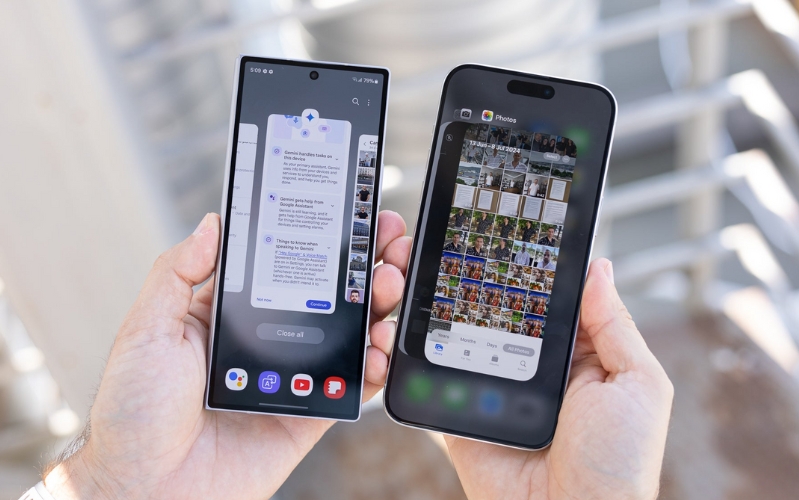 Galaxy Z Fold6 cung cấp một cấu hình camera mạnh mẽ với cảm biến chính 50MP, nhưng iPhone 15 Pro Max có lợi thế hơn nhờ vào ống kính tiềm vọng 12MP