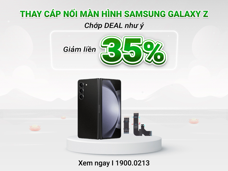 thay cáp nối màn hình samsung galaxy z