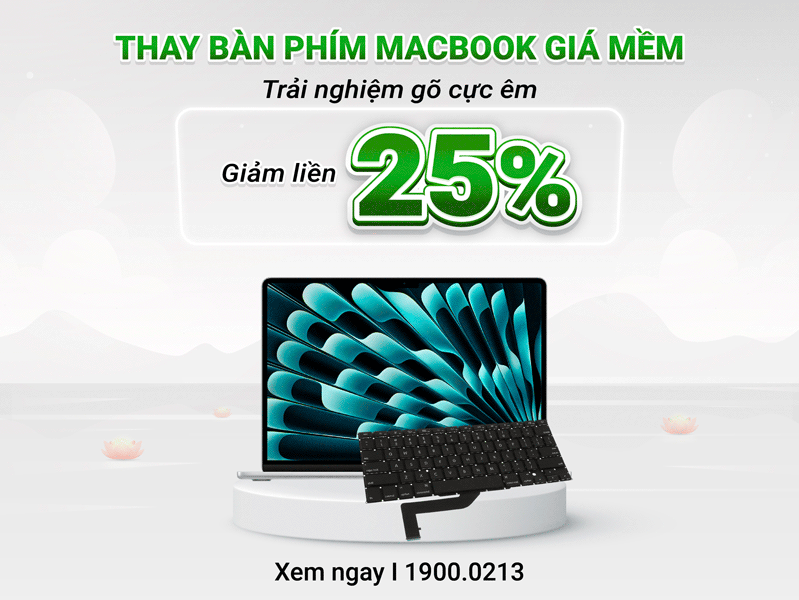 Thay bàn phím macbook lấy ngay
