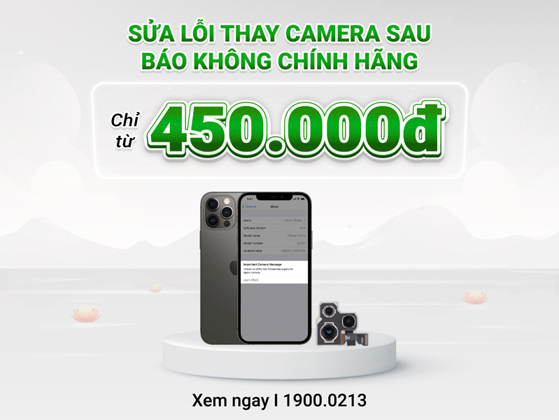 camera báo lỗi không chính hãng