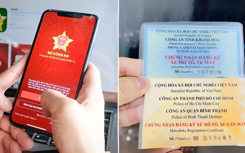Người dân có thể sử dụng ứng dụng VNeID để đăng ký và bấm biển số xe mà không cần phải đến cơ quan công an