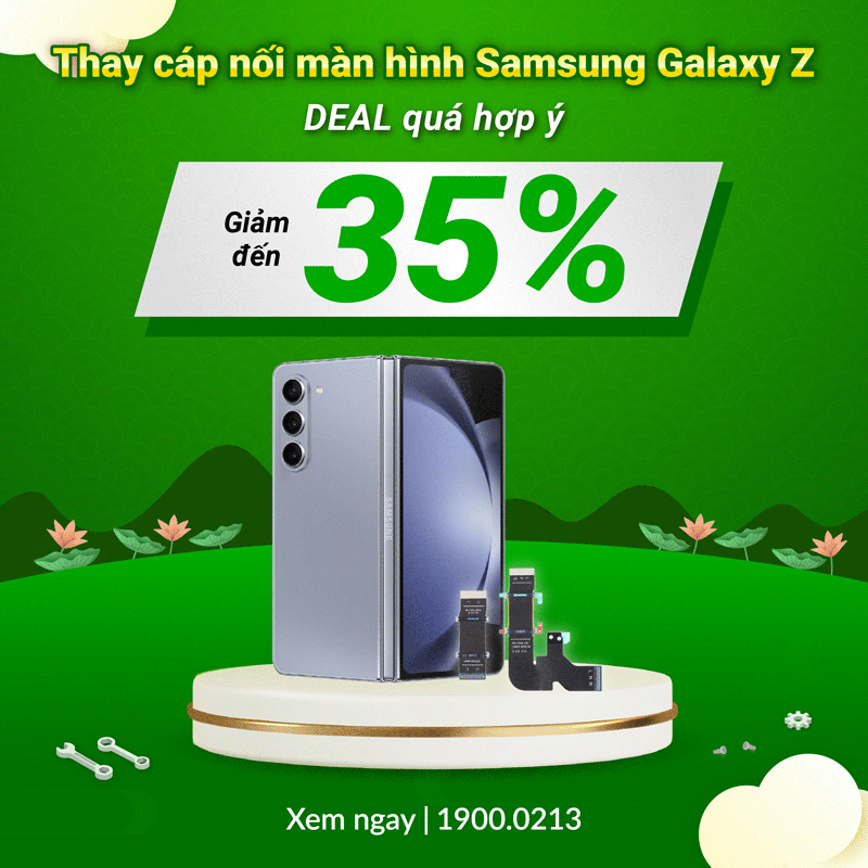 thay cáp nối màn hình samsung galaxy z