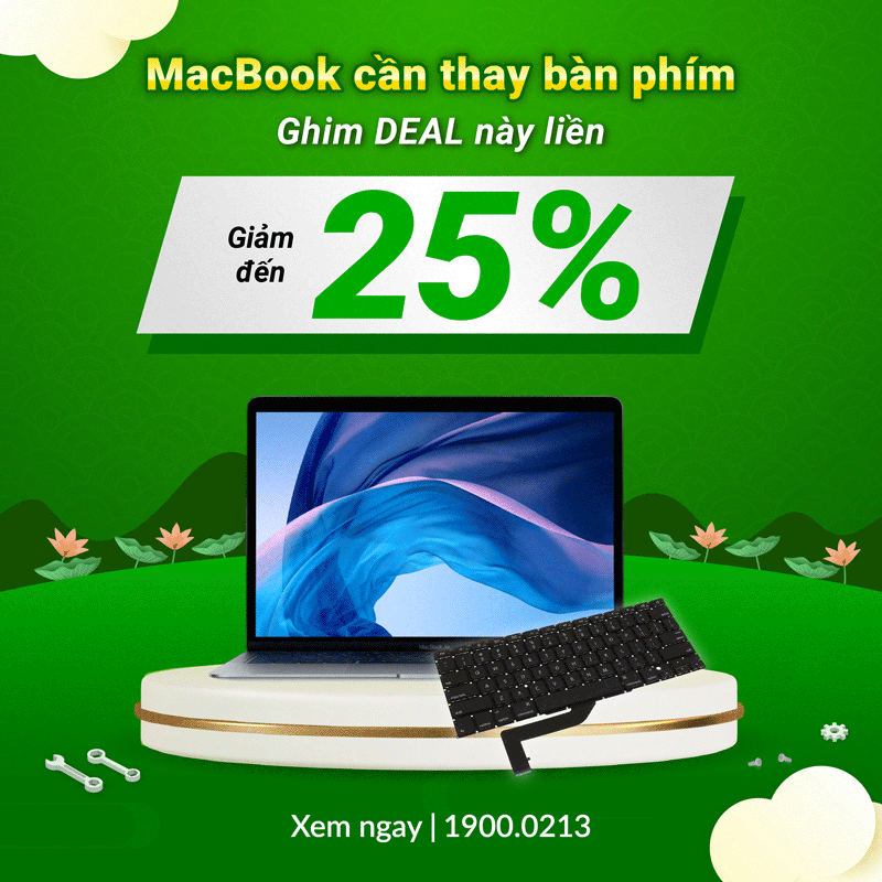 Thay bàn phím macbook lấy ngay