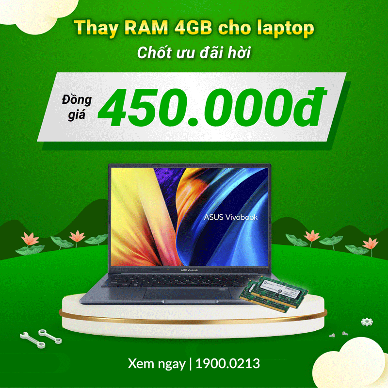 thay ram giá 450.000đ