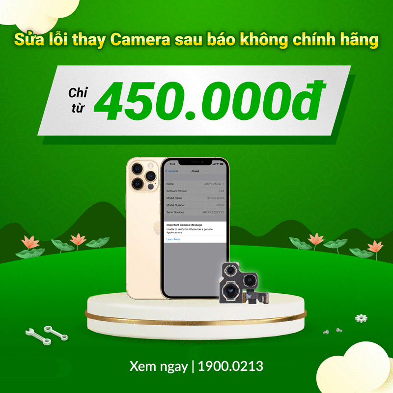 camera báo lỗi không chính hãng
