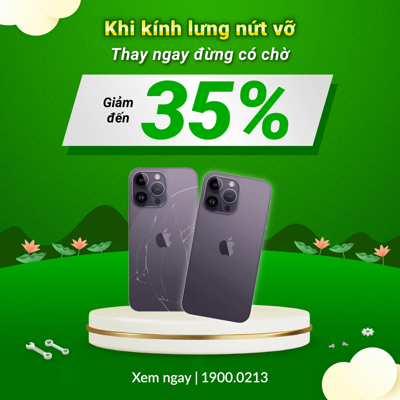 thay kính lưng iPhone