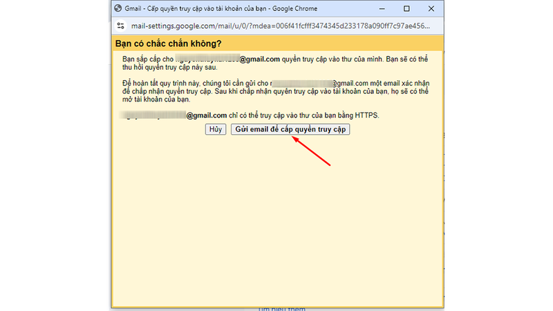 Cách ủy quyền truy cập Gmail cho người khác