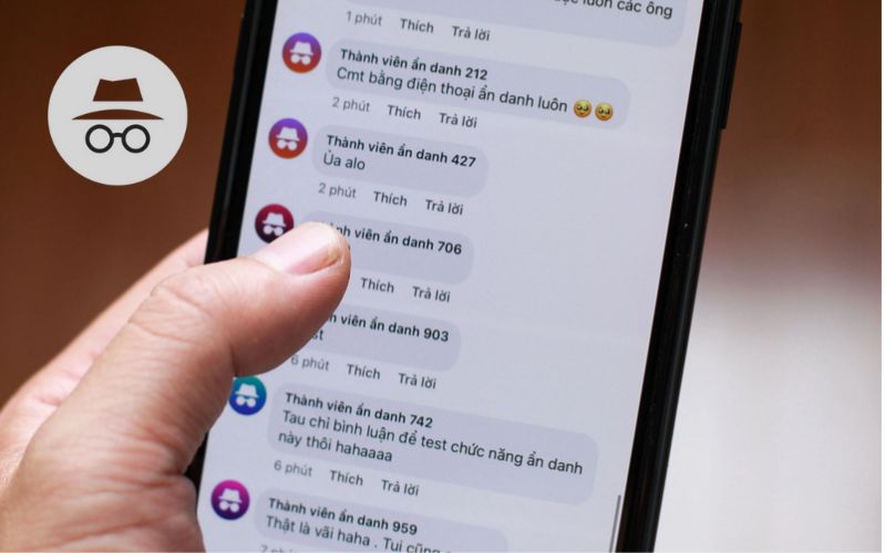 Bình luận ẩn danh trên Facebook