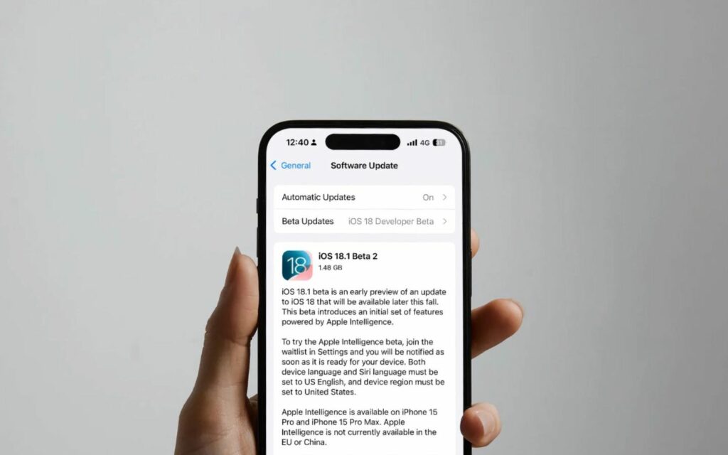 iOS 18.1 Public Beta 2