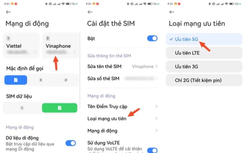 Cách bật 5G trên Android