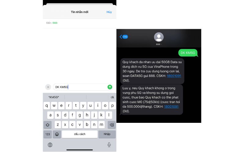 Cách đăng ký 5G miễn phí VinaPhone