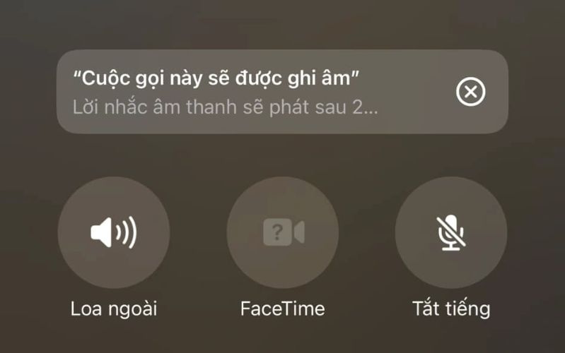 Cuộc gọi này sẽ được ghi âm
