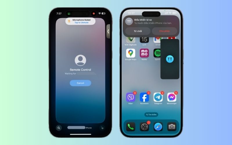 2. Điều khiển từ xa màn hình iPhone của người khác