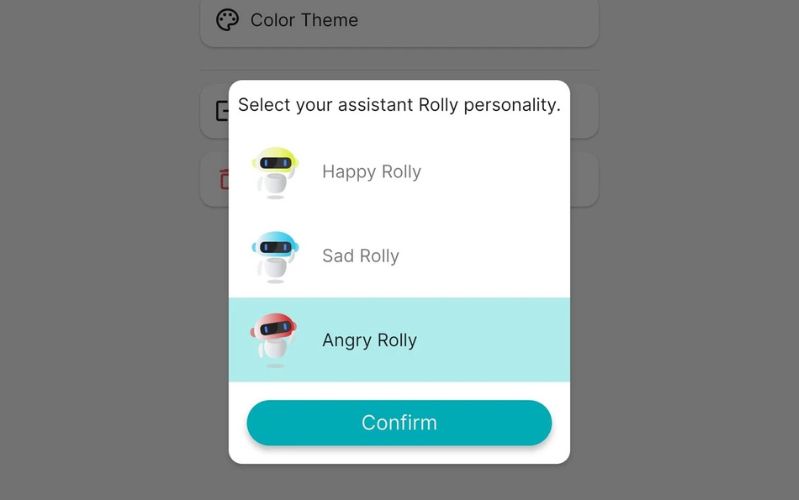 Rolly: App tài chính với 3 “nhân cách” độc đáo