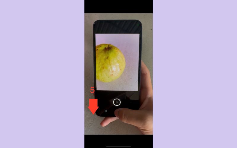 Bước 5: Tạo GIF bằng thao tác vuốt và giữ nút chụp