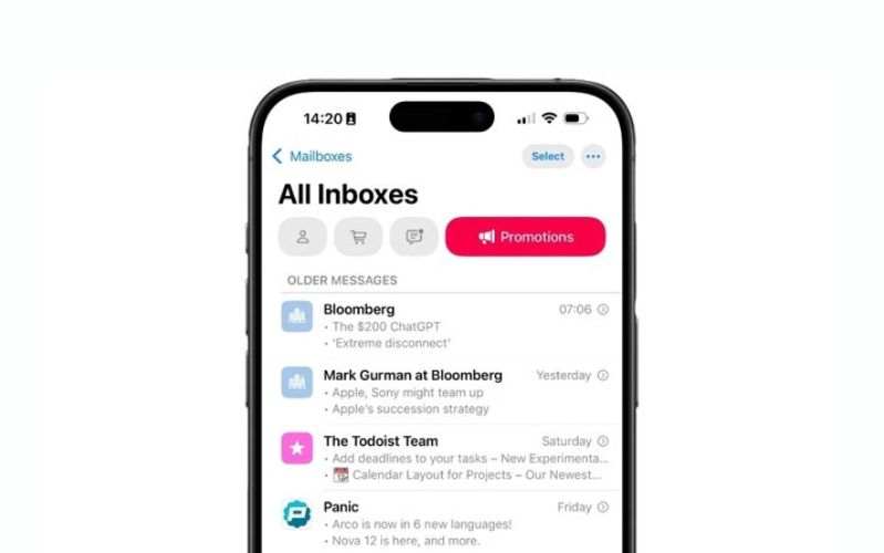 Ứng dụng Mail: Hộp thư đến trở nên thông minh hơn bao giờ hết