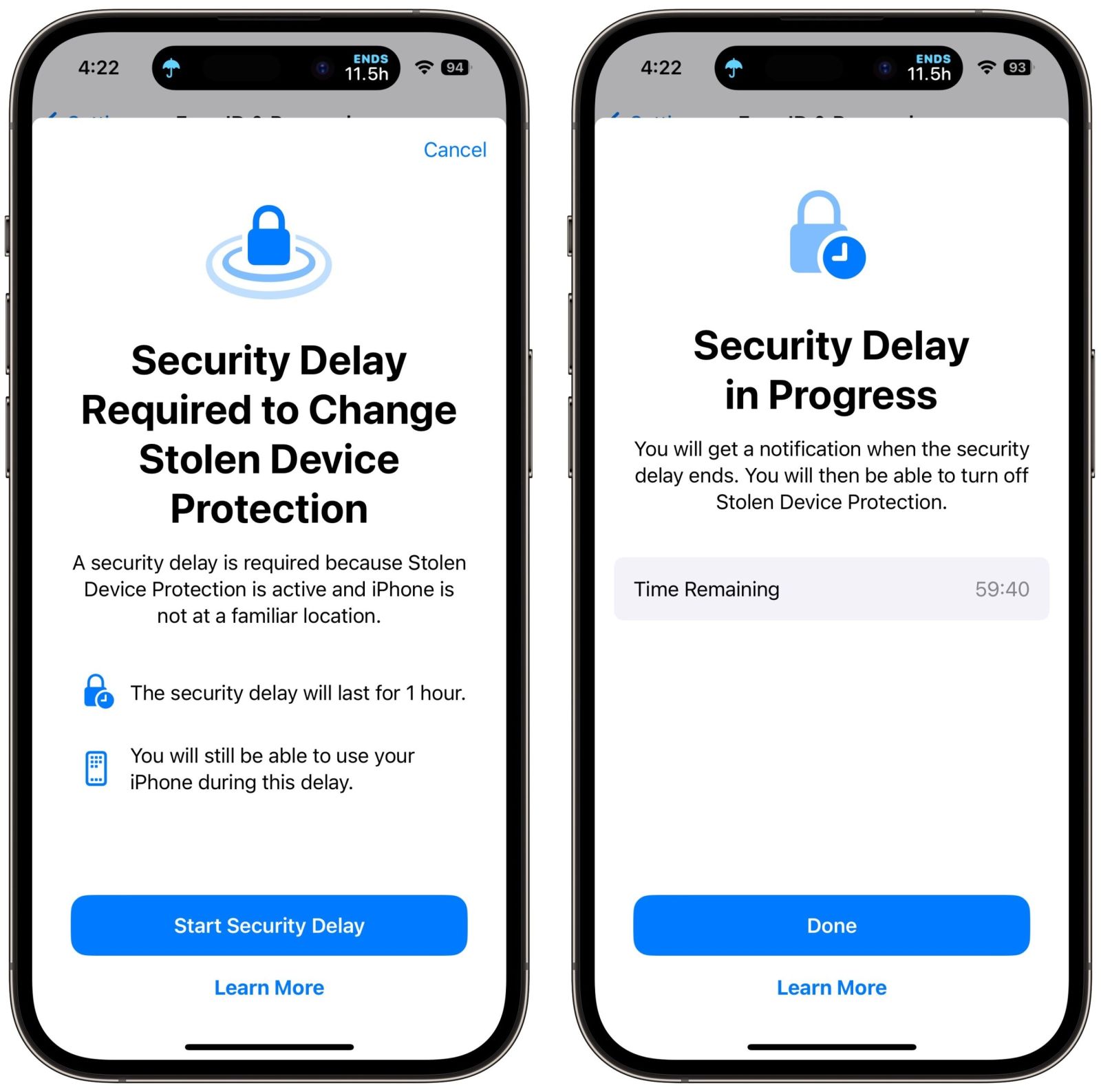 6. Bảo vệ thiết bị bị đánh cắp (Stolen Device Protection)