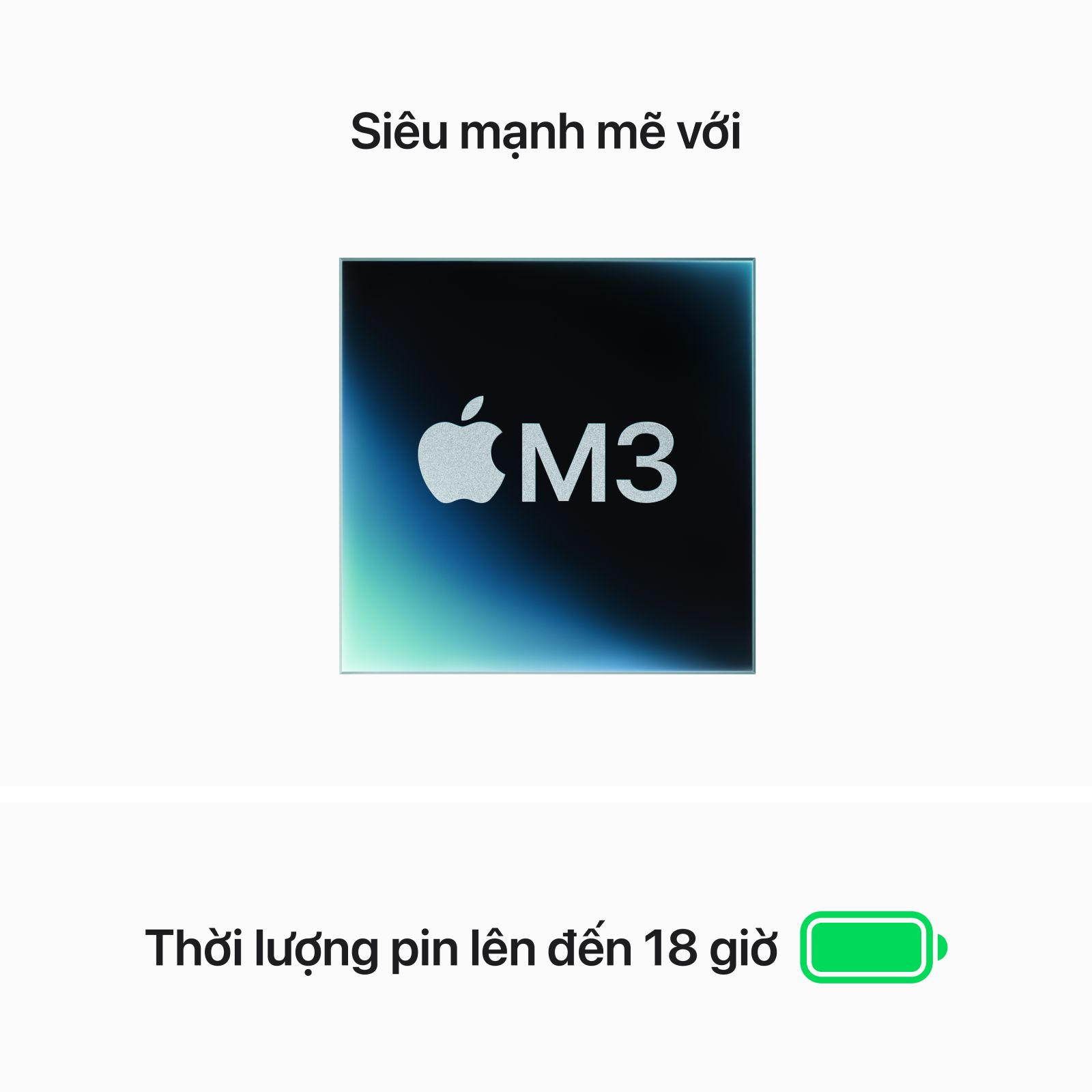 Sức mạnh bứt phá, hiệu năng vượt trội từ chip M3