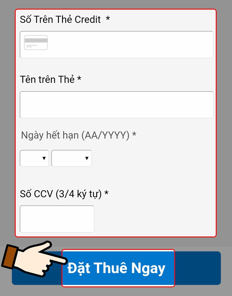 Bước 5: Thanh toán và hoàn tất