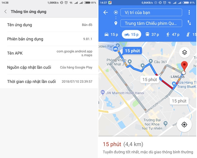 Lý do Google Maps không chỉ đường ngắn nhất