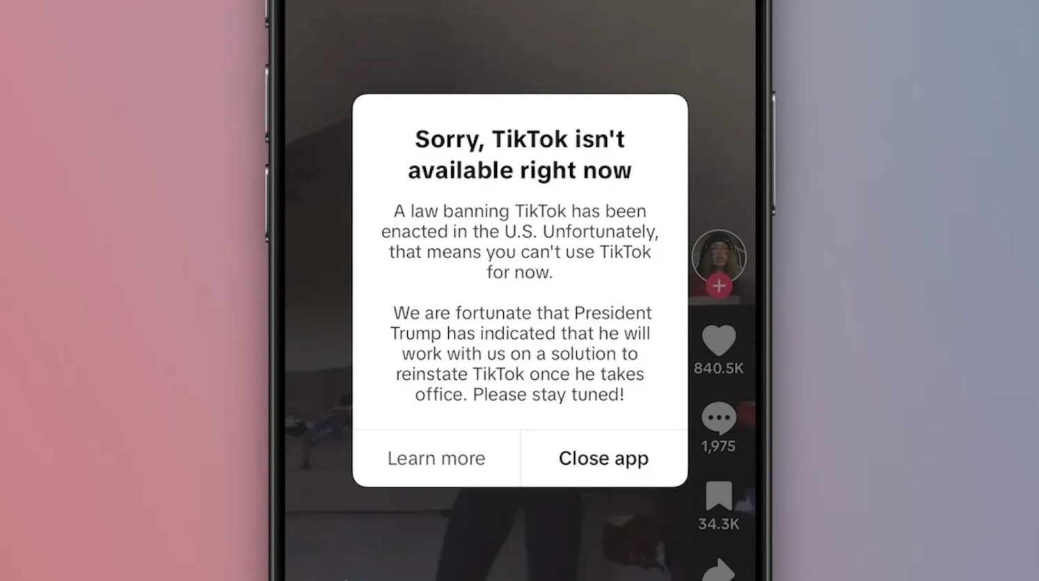 Lệnh cấm tạm thời và sự phục hồi của TikTok