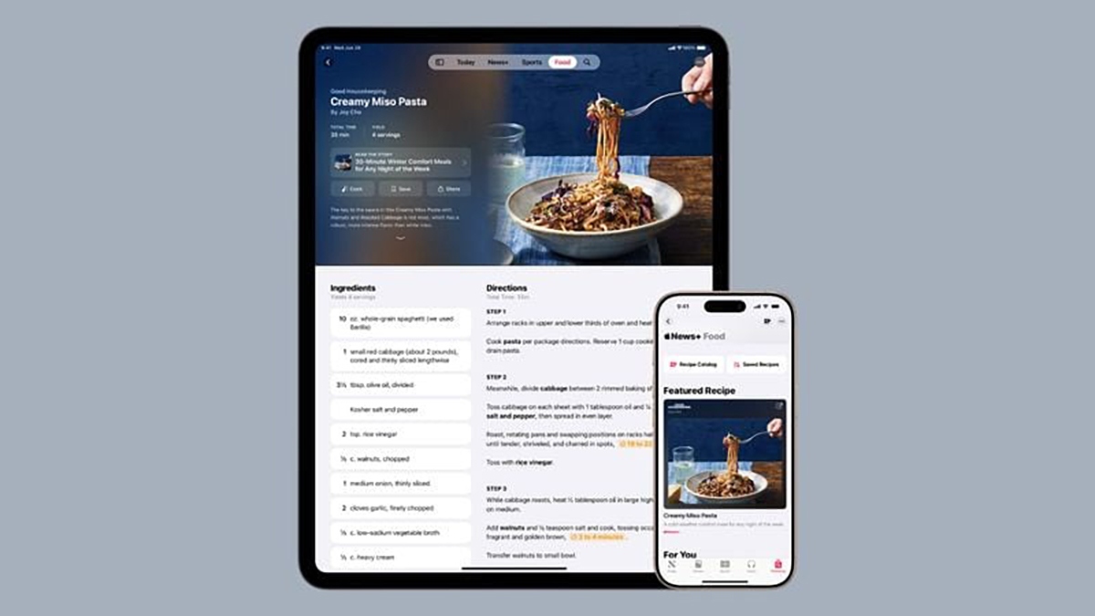 5. Apple News Plus Food