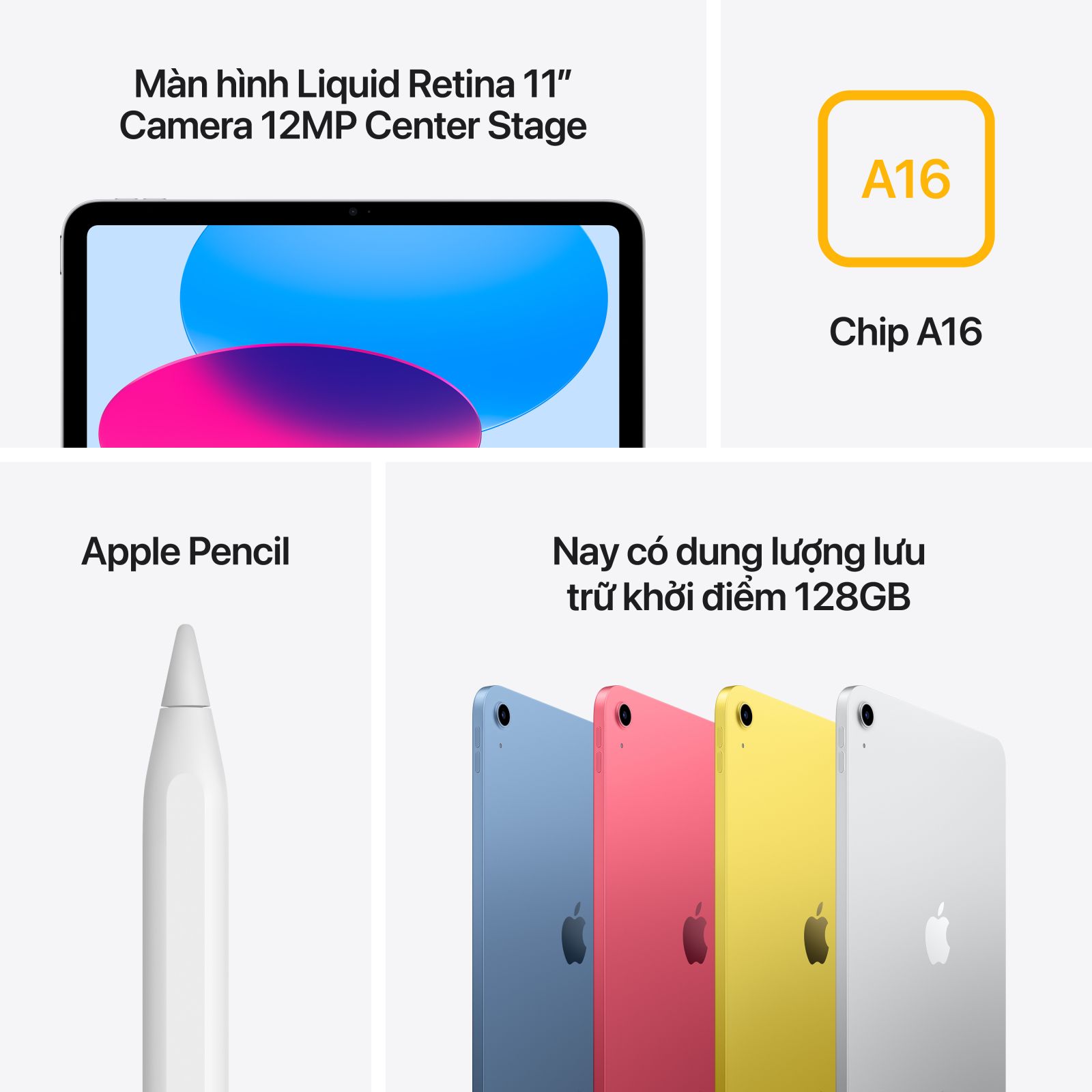 iPad 11 inch 2025 Wifi (Gen 11) 128GB | Chính hãng Apple Việt Nam 3