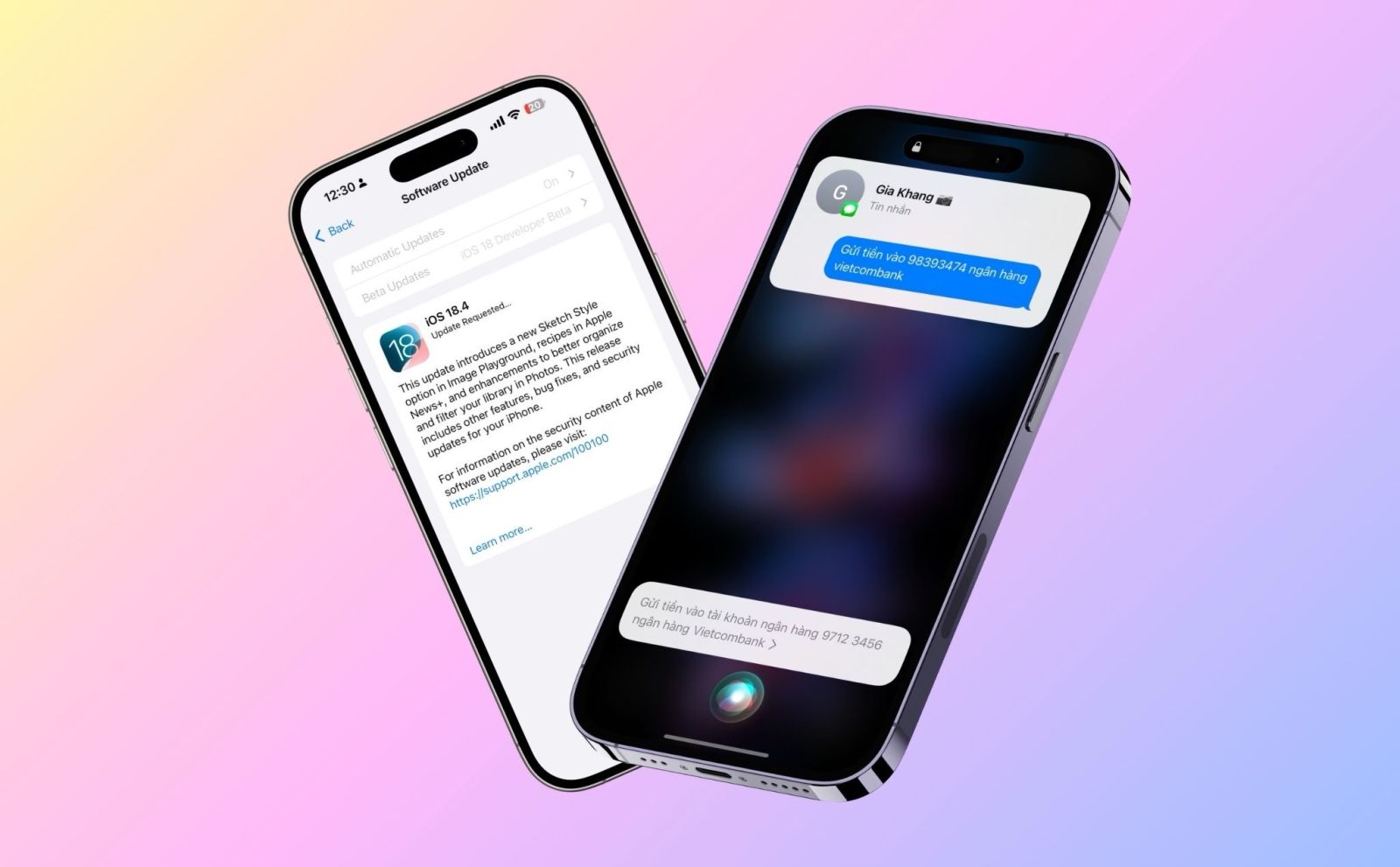 cập nhật hệ điều hành iOS 18.4