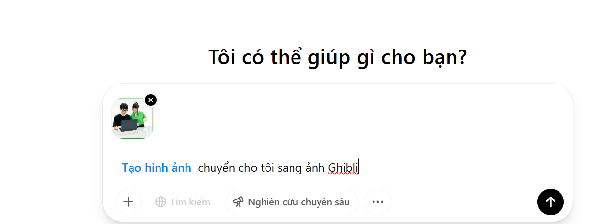 Hướng dẫn tạo ảnh phong cách hoạt hình Ghibli bằng ChatGPT 6 Hướng dẫn tạo ảnh phong cách hoạt hình Ghibli bằng ChatGPT 6