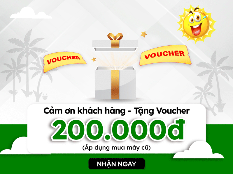 tặng voucher mua iphone cũ